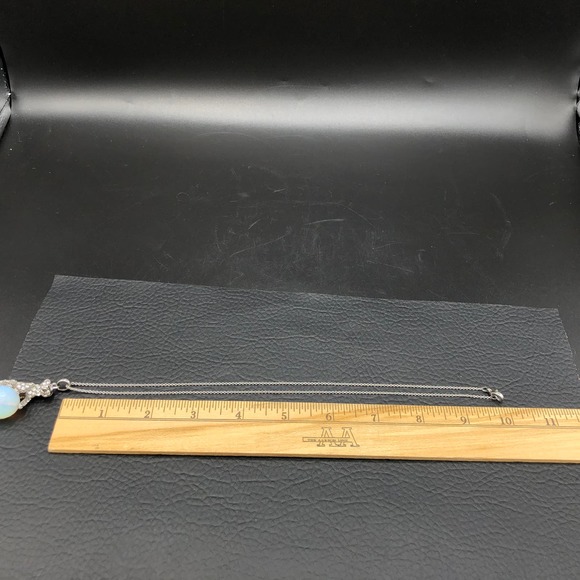 Crystal Cheetah Necklace and Pierced Earrings Set Jaguars Dancing on Glass Balls - Picture 11 of 11